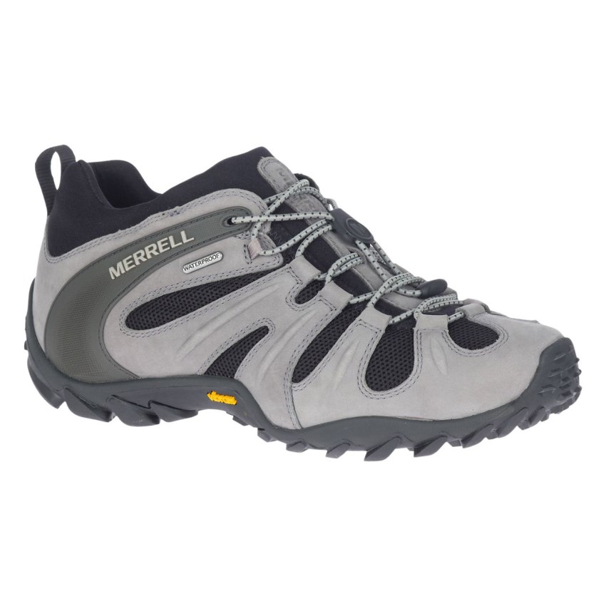 Chaussures Randonnée Merrell Chameleon 8 Stretch Waterproof Grise Homme | H.K.JRQD